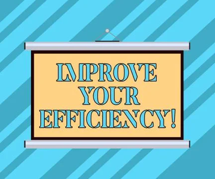 Text sign showing Improve Your Efficiency. Conceptual photo increase Stock Illustration