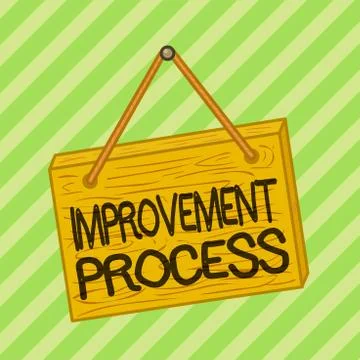 Text sign showing Improvement Process. Conceptual photo Ongoing effort to イラスト素材