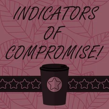 Text sign showing Indicators Of Compromise. Conceptual photo artifact observed Illustrazione stock