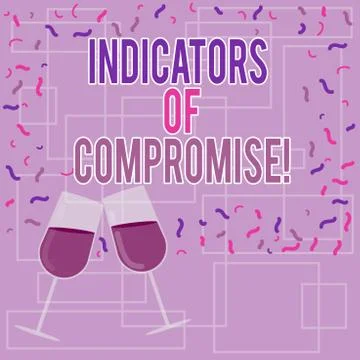 Text sign showing Indicators Of Compromise. Conceptual photo artifact observed Illustrazione stock
