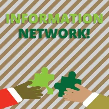 Text sign showing Information Network. Conceptual photo computers were linked 스톡 일러스트