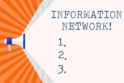 Text sign showing Information Network. Conceptual photo computers were linked 스톡 일러스트