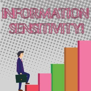Text sign showing Information Sensitivity. Conceptual photo data protected ag 스톡 일러스트