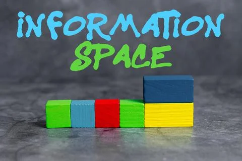 Text sign showing Information Space. Business showcase place especially a 스톡 사진
