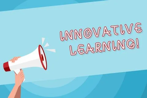 Text sign showing Innovative Learning. Conceptual photo Interdisciplinary Stock Illustration
