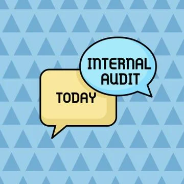 Text sign showing Internal Audit. Conceptual photo Evaluates the effectiveness Illustrazione stock