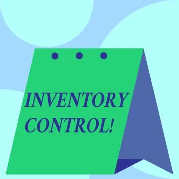 Text sign showing Inventory Control. Conceptual photo regulating and maximising Illustration