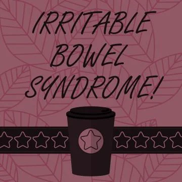 Text sign showing Irritable Bowel Syndrome. Conceptual photo Disorder involving Stock Illustration