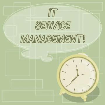 Text sign showing It Service Management. Conceptual photo the process of 库存插图