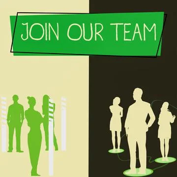 Text sign showing Join Our Team. Business showcase Allied Associate Work with us Stock Illustration