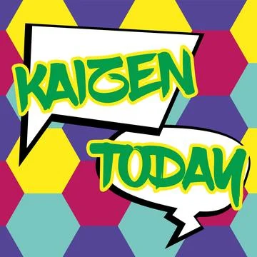 Text sign showing Kaizen. Internet Concept a Japanese business philosophy of Stock Illustration