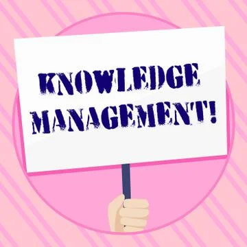 Text sign showing Knowledge Management. Conceptual photo efficient handling of イラスト素材