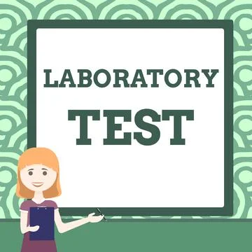 Text sign showing Laboratory Test. Concept meaning Determination of a medical イラスト素材
