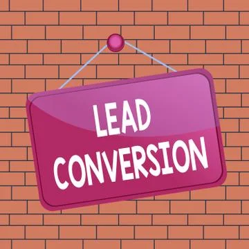 Text sign showing Lead Conversion. Conceptual photo Process of turning a lead イラスト素材