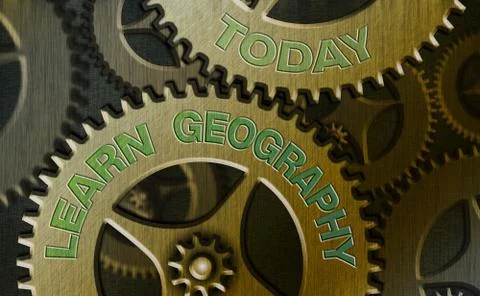 Text sign showing Learn Geography. Conceptual photo study of physical features Ilustración de archivo