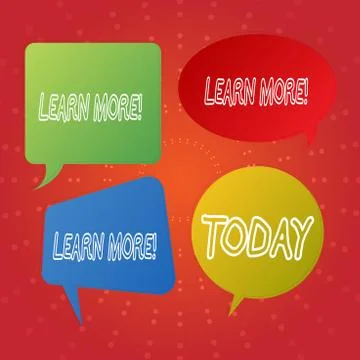 Text sign showing Learn More. Conceptual photo Study harder Develop new skills 스톡 일러스트