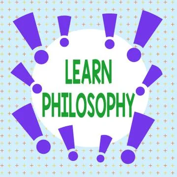 Text sign showing Learn Philosophy. Conceptual photo learn to develop sound 스톡 일러스트