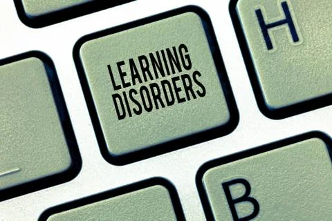 Text sign showing Learning Disorders. Conceptual photo inadequate development of Stock Photos