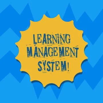 Text sign showing Learning Management System. Conceptual photo software Stock Illustration