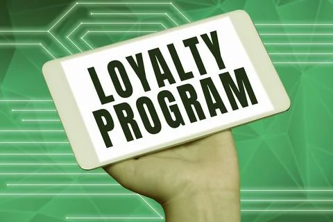 Text sign showing Loyalty Program. Business concept marketing effort that Stock Photos