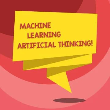Text sign showing Machine Learning Artificial Thinking. Conceptual photo イラスト素材