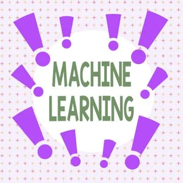 Text sign showing Machine Learning. Conceptual photo scientific study of イラスト素材