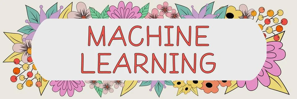 Text sign showing Machine Learning. Word for the concept that a computer can 库存插图