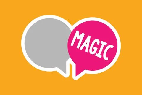 Text sign showing Magic. Conceptual photo power of influencing events using Stock-Illustration