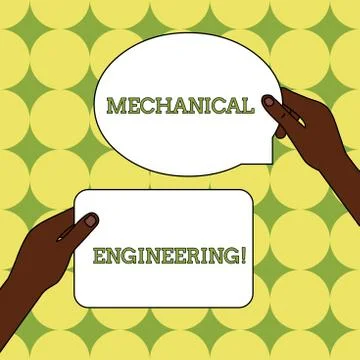 Text sign showing Mechanical Engineering. Conceptual photo deals with Design Stock Illustration