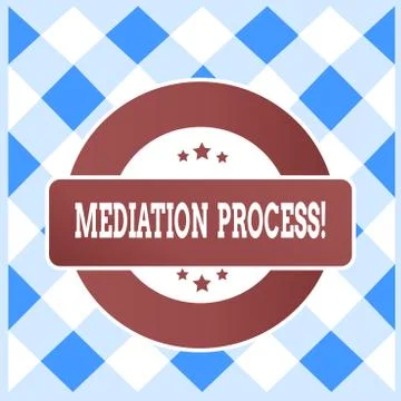 Text sign showing Mediation Process. Conceptual photo informal and flexible イラスト素材