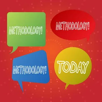 Text sign showing Methodology. Conceptual photo System of Methods used in a Stock Illustration