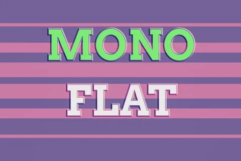 Text sign showing Mono Flat. Conceptual photo Stroke line icons for business 스톡 일러스트