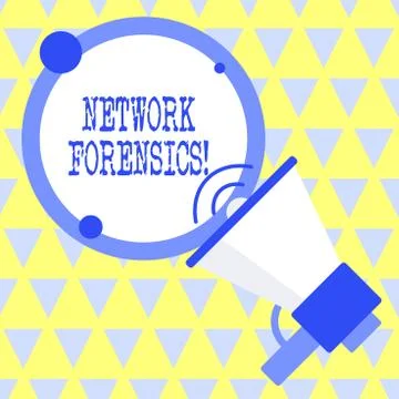 Text sign showing Network Forensics. Conceptual photo monitoring and analysis of Stock Illustration
