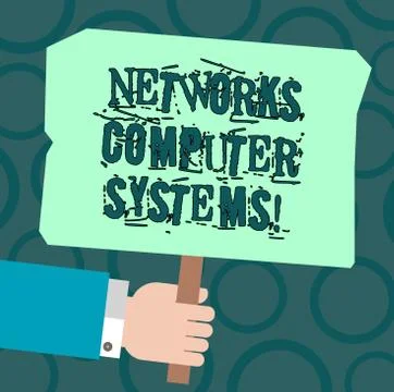 Text sign showing Networks Computer Systems. Conceptual photo Devices link Stock Illustration