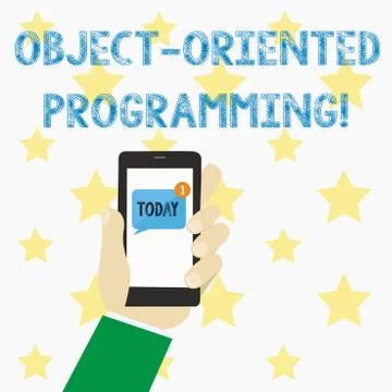 Text sign showing Object Oriented Programming. Conceptual photo Language model Stock Illustration