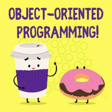 Text sign showing Object Oriented Programming. Conceptual photo Language model Stock Illustration