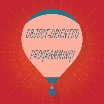 Text sign showing Object Oriented Programming. Conceptual photo Language model Stock Illustration