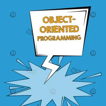 Text sign showing Object Oriented Programming. Internet Concept Language model Stock Illustration