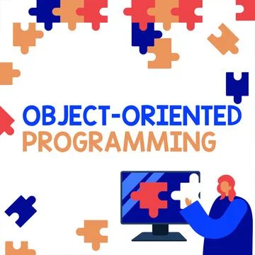 Text sign showing Object Oriented Programming. Word for Language model objects Stock Illustration