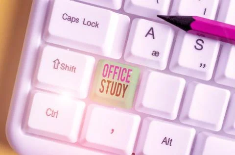 Text sign showing Office Study. Conceptual photo any location or venue where a Fotos de archivo