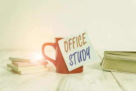 Text sign showing Office Study. Conceptual photo any location or venue where a Fotos de archivo