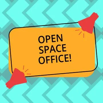 Text sign showing Open Space Office. Conceptual photo minimizes use of small Stock Illustration