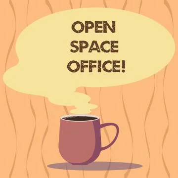Text sign showing Open Space Office. Conceptual photo minimizes use of small Stock Illustration