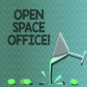 Text sign showing Open Space Office. Conceptual photo minimizes use of small Stock Illustration