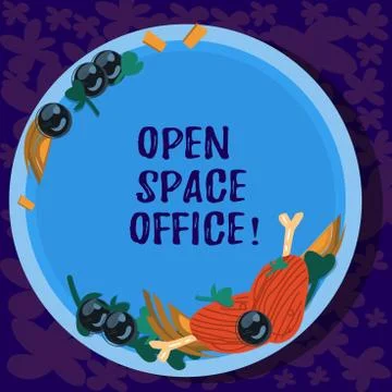 Text sign showing Open Space Office. Conceptual photo minimizes use of small Stock Illustration