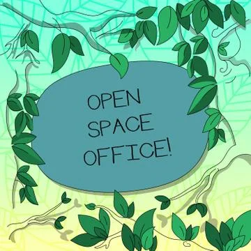 Text sign showing Open Space Office. Conceptual photo minimizes use of small Stock Illustration