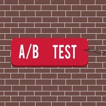 Text sign showing A Or B Test. Conceptual photo test to determine consumers Stock Illustration
