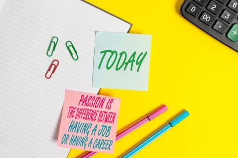 Text sign showing Passion is the Difference Bet. Conceptual photo Passion Is The Stock Photos