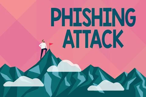 Text sign showing Phishing Attack. Business overview attempt to gain sensitive Illustration