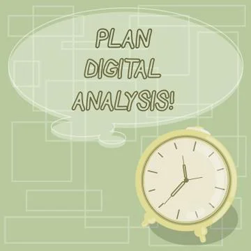 Text sign showing Plan Digital Analysis. Conceptual photo Analysis of Stock Illustration